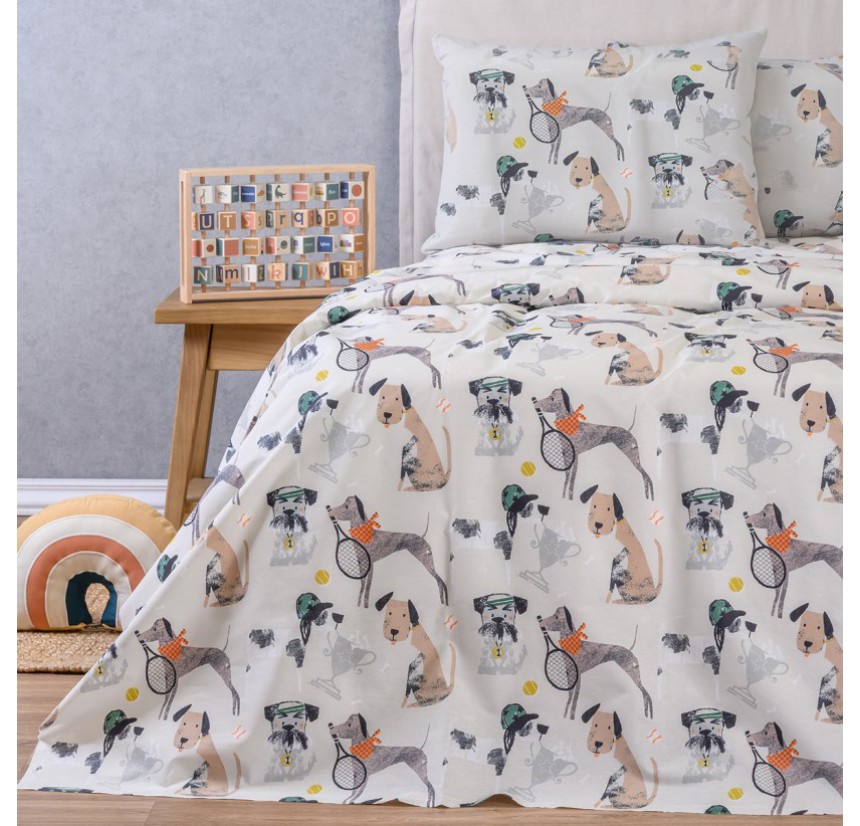 Σεντόνια Μονά (Σετ) Melinen Kids Line Doggy Σεντόνια Μονά (Σετ) Melinen Kids Line Doggy