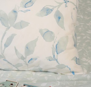 Σεντόνια Διπλά (Σετ) Melinen Ultra Line Pearl Blue