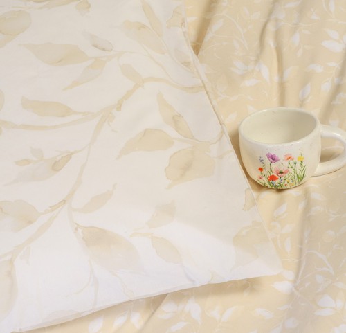 Σεντόνια King Size (Σετ) με Λάστιχο Melinen Ultra Line Pearl Beige