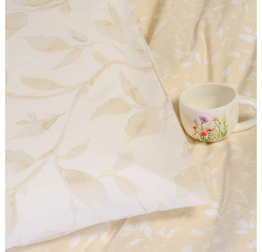 Σεντόνια Μονά (Σετ) Melinen Ultra Line Pearl Beige