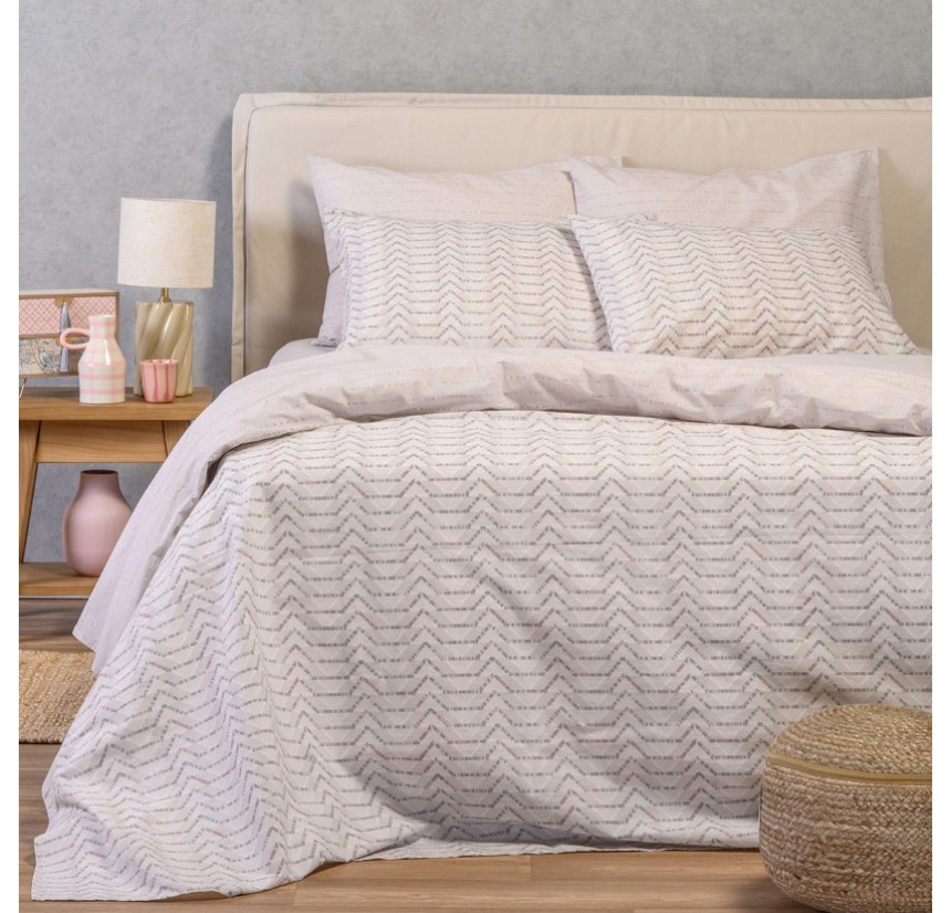 Σεντόνια Μονά (Σετ) Melinen Ultra Line Paris Grey