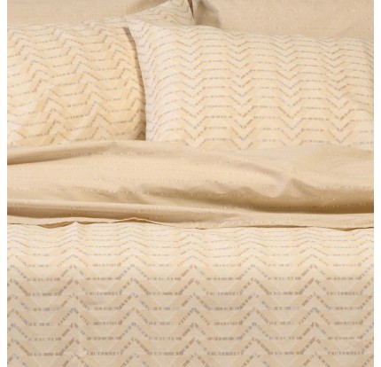 Ζεύγος Μαξιλαροθήκες (σχ. Πανωσέντονου) Melinen Ultra Line Paris Ochre