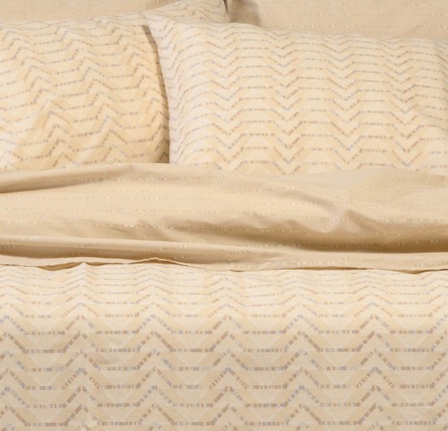 Ζεύγος Μαξιλαροθήκες (σχ. Πανωσέντονου) Melinen Ultra Line Paris Ochre