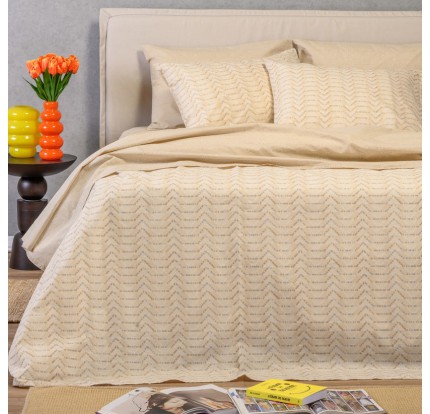 Σεντόνια Μονά (Σετ) Melinen Ultra Line Paris Ochre