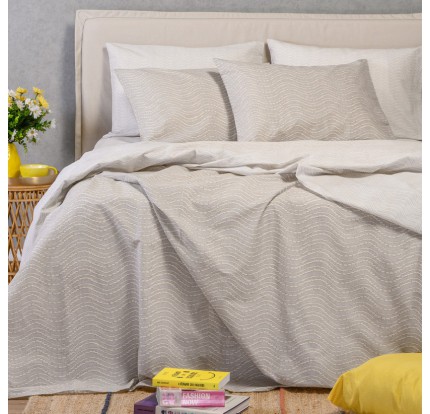 Σεντόνια Μονά (Σετ) Melinen Ultra Line Maverick Light Grey