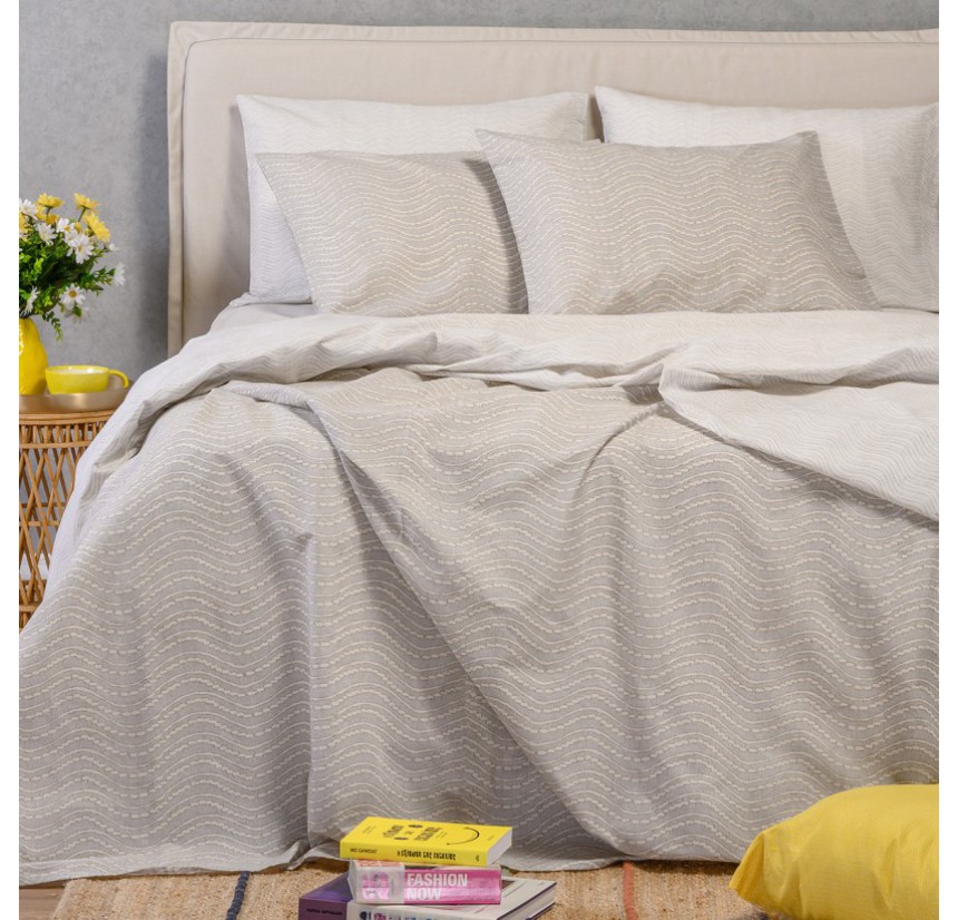 Σεντόνια Μονά (Σετ) Melinen Ultra Line Maverick Light Grey