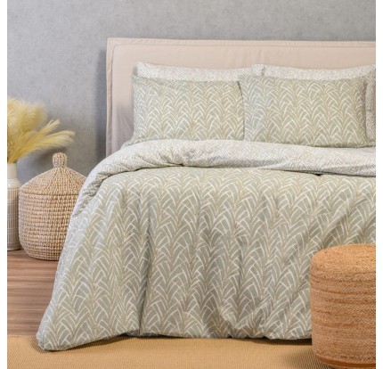 Σεντόνια Μονά (Σετ) με Λάστιχο Melinen Ultra Line Coral Aqua