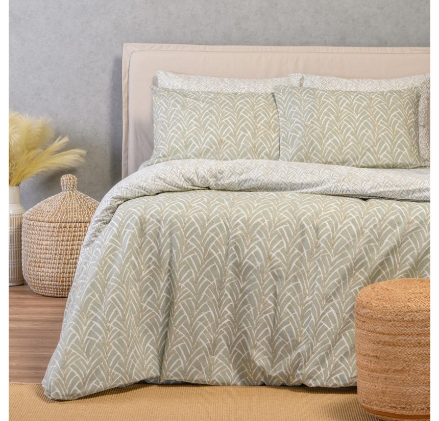 Σεντόνια Μονά (Σετ) με Λάστιχο Melinen Ultra Line Coral Aqua