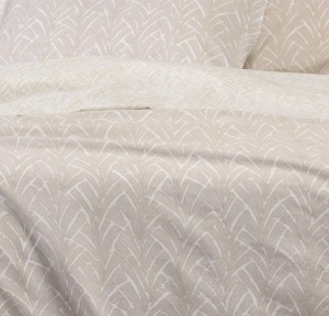 Σεντόνια Διπλά (Σετ) Melinen Ultra Line Coral Light Grey