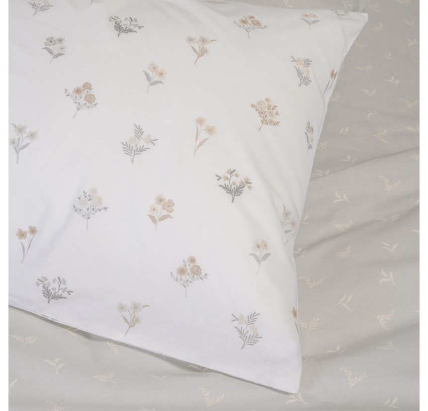 Σεντόνια Μονά (Σετ) Melinen Ultra Line Spring Light Grey