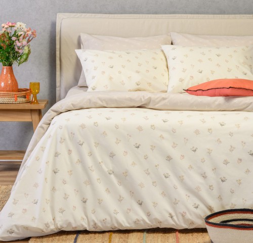 Σεντόνια King Size (Σετ) με Λάστιχο Melinen Ultra Line Spring Beige