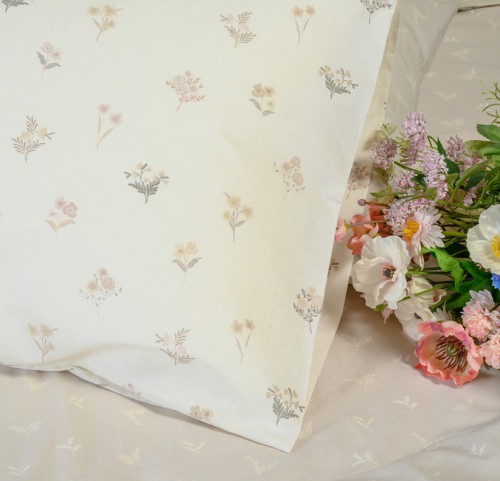 Ζεύγος Μαξιλαροθήκες (σχ. Πανωσέντονου) Melinen Ultra Line Spring Beige