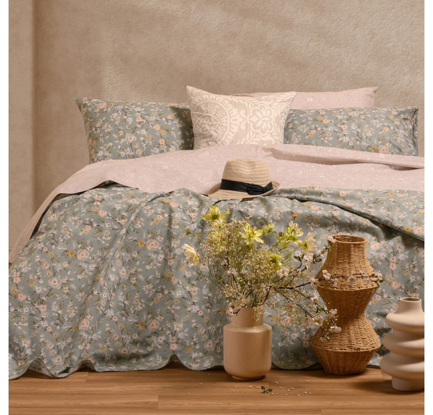 Σεντόνια Μονά (Σετ) Melinen Ultra Line Amy Aqua 