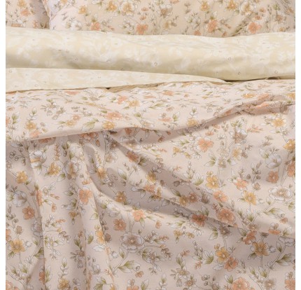 Σεντόνια Διπλά (Σετ) Melinen Ultra Line Amy Beige