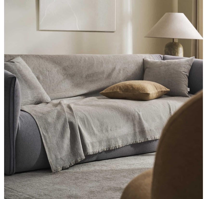 Ριχτάρι Διθέσιου Καναπέ 180x250cm Gofis Home Valkyrie Cloud Grey 234/01