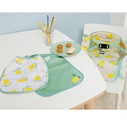 Σαλιάρες Σετ 2τμχ (Αδιάβροχη & Ζέρσεϊ) Baby To Love Happy Lemon Σαλιάρες Σετ 2τμχ (Αδιάβροχη & Ζέρσεϊ) Baby To Love Happy Lemon