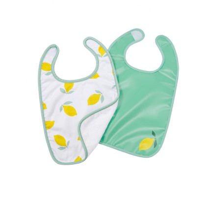 Σαλιάρες Σετ 2τμχ (Αδιάβροχη & Ζέρσεϊ) Baby To Love Happy Lemon Σαλιάρες Σετ 2τμχ (Αδιάβροχη & Ζέρσεϊ) Baby To Love Happy Lemon