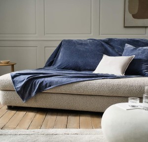 Ριχτάρι Διθέσιου Καναπέ 180x250cm Gofis Home Luna Grey Blue 427/09