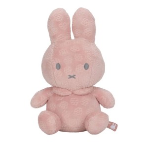 Λούτρινο Miffy Flowers Βελουτέ Ροζ 20cm με Εσωτερικό Κουδουνάκι