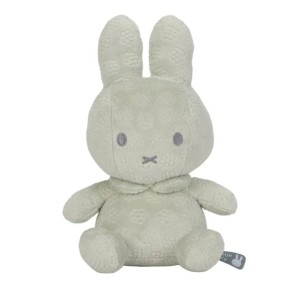 Λούτρινο Miffy Flowers Βελουτέ Πράσινο 20cm με Εσωτερικό Κουδουνάκι