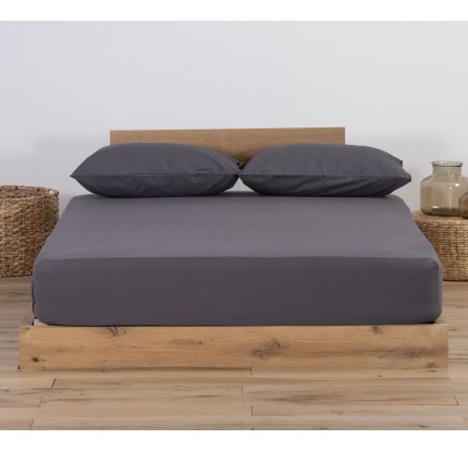 Σεντόνι Μακό Υπέρδιπλο με Λάστιχο Jersey 1.60x2.00 +30 Nef - Nef Dark Grey Σεντόνι Μακό Υπέρδιπλο με Λάστιχο Jersey 1.60x2.00 +30 Nef - Nef Dark Grey