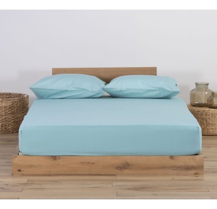 Σεντόνι Μακό Μονό με Λάστιχο Jersey 1.00x 2.00 +30 Nef - Nef Aqua Σεντόνι Μακό Μονό με Λάστιχο Jersey 1.00x 2.00 +30 Nef - Nef Aqua