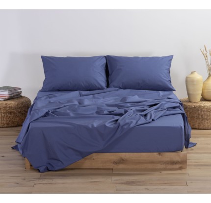 Σεντόνι Μονό 1.70x2.70 Nef-Nef Basic Indigo Σεντόνι Μονό 1.70x2.70 Nef-Nef Basic Indigo