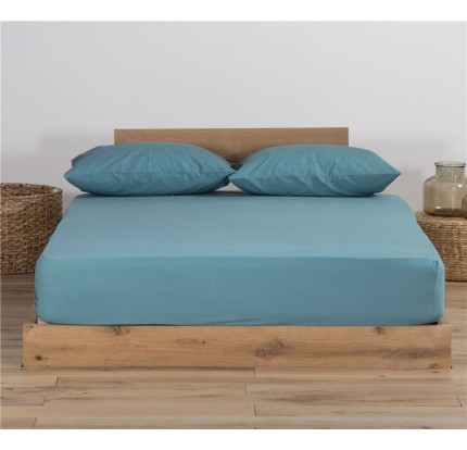 Σεντόνι Μακό Μονό με Λάστιχο Jersey 1.00x 2.00 +30 Nef - Nef Dusty Petrol Σεντόνι Μακό Μονό με Λάστιχο Jersey 1.00x 2.00 +30 Nef - Nef Dusty Petrol