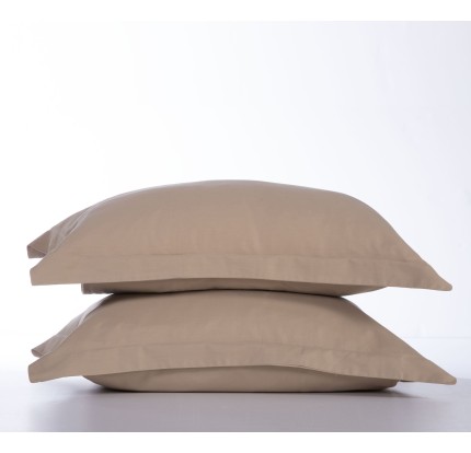 Ζεύγος Μαξιλαροθήκες Βαμβακοσατέν 52x 72 Nef-Nef Elements Beige Ζεύγος Μαξιλαροθήκες Βαμβακοσατέν 52x 72 Nef-Nef Elements Beige