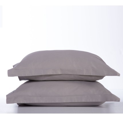 Ζεύγος Μαξιλαροθήκες Βαμβακοσατέν 52x 72 Nef-Nef Elements Grey Ζεύγος Μαξιλαροθήκες Βαμβακοσατέν 52x 72 Nef-Nef Elements Grey