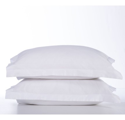 Ζεύγος Μαξιλαροθήκες Βαμβακοσατέν 52x 72 Nef-Nef Elements White Ζεύγος Μαξιλαροθήκες Βαμβακοσατέν 52x 72 Nef-Nef Elements White