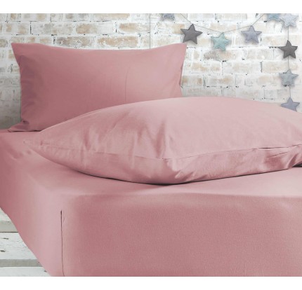 Σεντόνι Μακό Κούνιας με Λάστιχο Jersey 70x 1.40 +20 Nef - Nef Pink