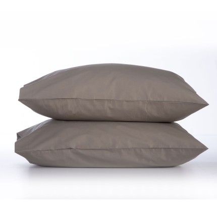 Ζεύγος Μαξιλαροθήκες 52x 72 Nef-Nef Basic Mocca Ζεύγος Μαξιλαροθήκες 52x 72 Nef-Nef Basic Mocca