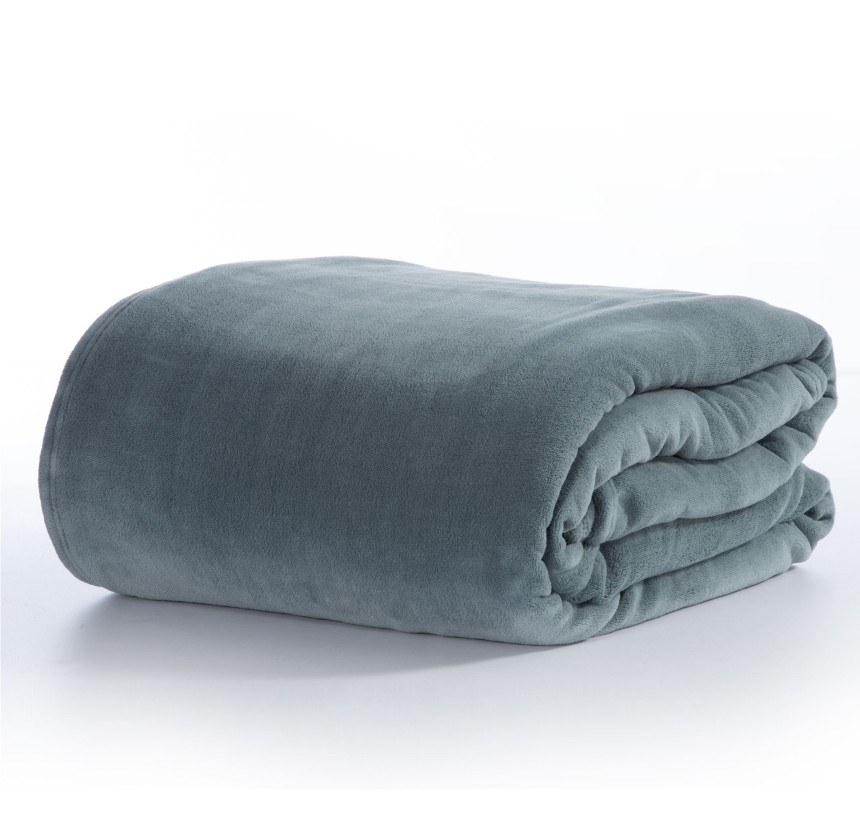 Κουβέρτα Fleece Μονή Nef - Nef Cozy Dusty Blue Κουβέρτα Fleece Μονή Nef - Nef Cozy Dusty Blue