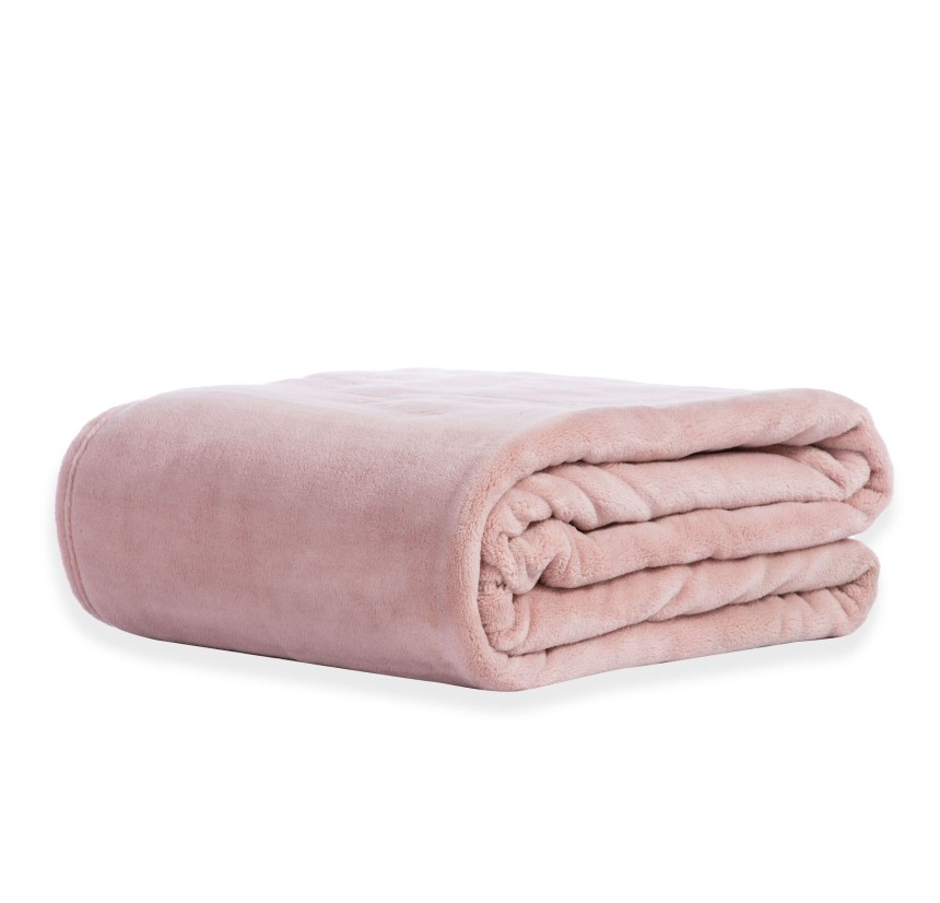 Κουβέρτα Fleece Μονή  Nef - Nef Cozy Pink