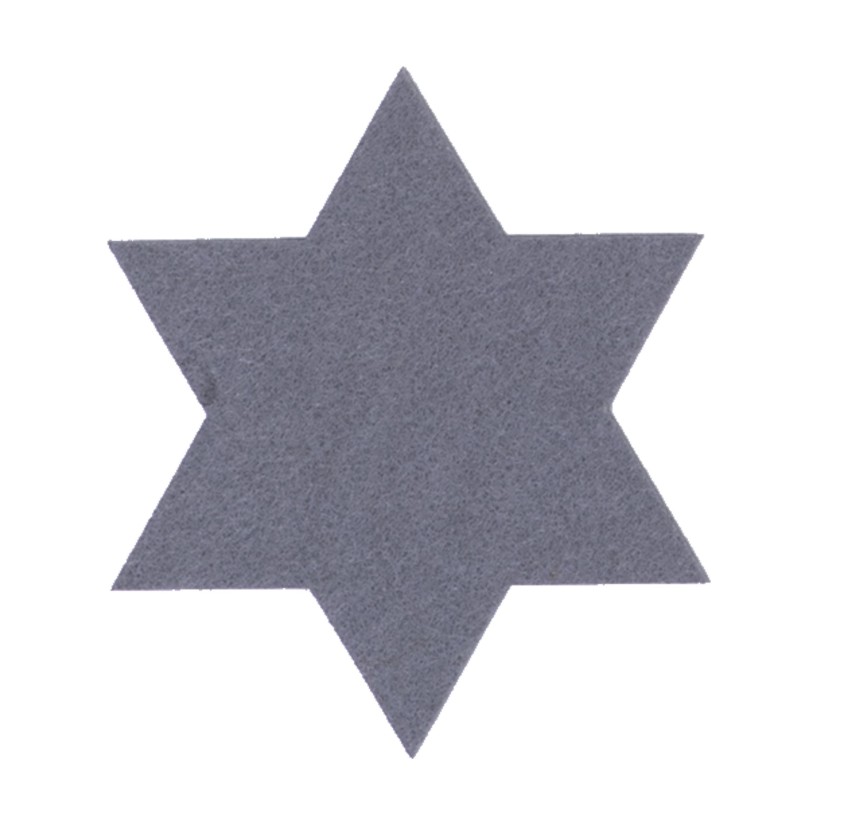 Σουπλά 50x50 Σετ 2 τμχ Nef - Nef Felt Star Grey