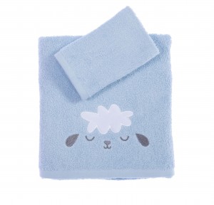 Παιδικές Πετσέτες Σετ (2τμχ) Nef- Nef Sweet Sheep Light Blue