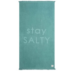 Πετσέτα Θαλάσσης 90x170 Nef-Nef Stay Salty Teal Πετσέτα Θαλάσσης 90x170 Nef-Nef Stay Salty Teal