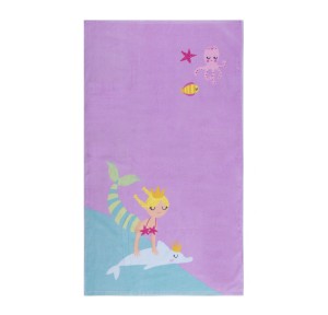 Παιδική Πετσέτα Θαλάσσης Nef-Nef Mermaid Having Fun 70x 120 Lilac