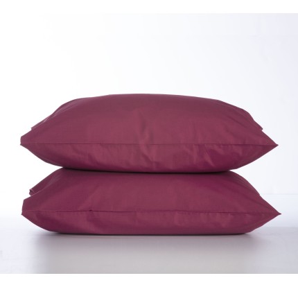 Ζεύγος Μαξιλαροθήκες 52x 72 Nef-Nef Basic Bordo Ζεύγος Μαξιλαροθήκες 52x 72 Nef-Nef Basic Bordo