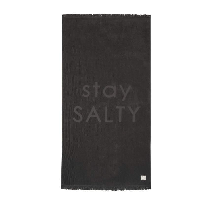 Πετσέτα Θαλάσσης 90x170 Nef-Nef Stay Salty Black Πετσέτα Θαλάσσης 90x170 Nef-Nef Stay Salty Black