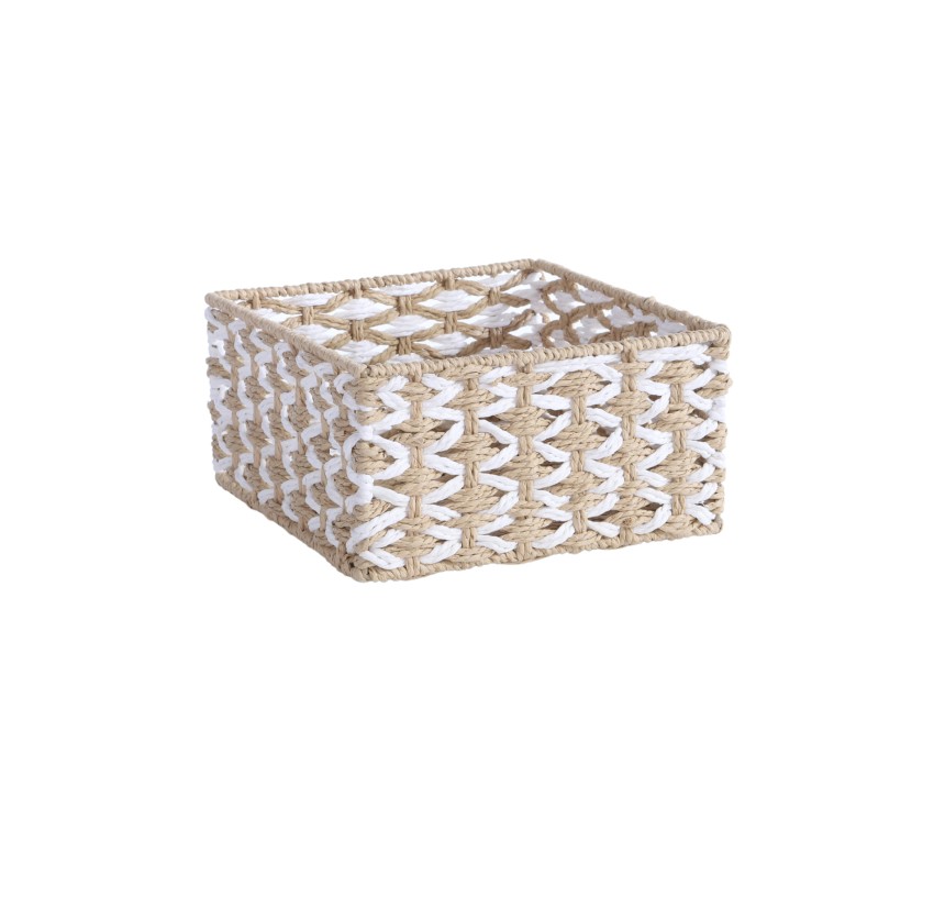 Καλάθι Από Πλεγμένο Χαρτί 23x23x12 Nef-Nef Vinci Natural Καλάθι Από Πλεγμένο Χαρτί 23x23x12 Nef-Nef Vinci Natural