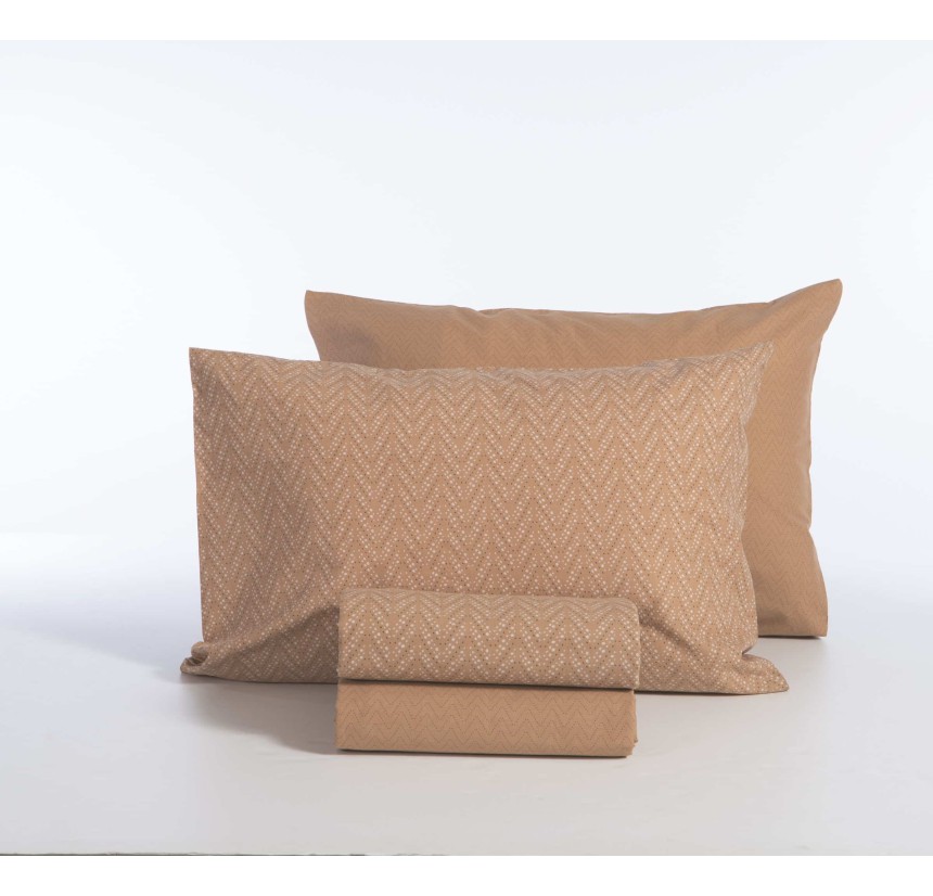 Σεντόνια Υπέρδιπλα (Σετ) Nef - Nef Suspen Caramel