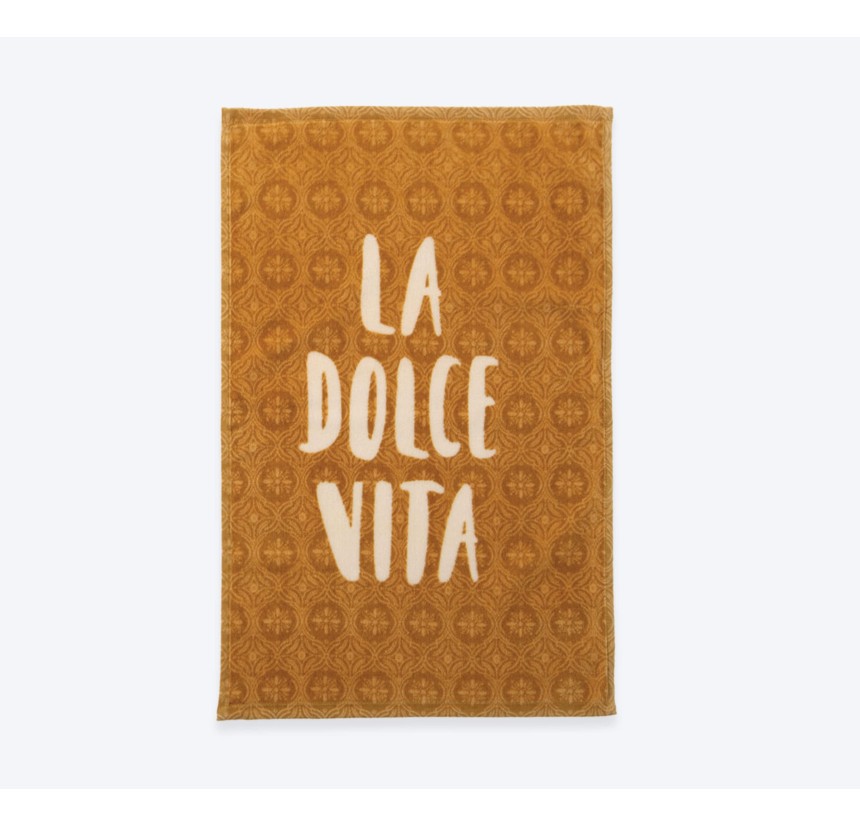 Πετσέτα Κουζίνας Βελουτέ  40x60 Nef-Nef La Dolce Vita Mustard