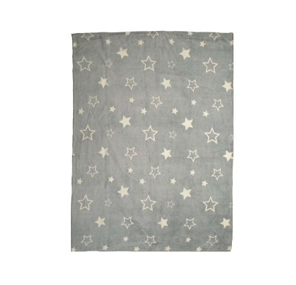 Παιδική Κουβέρτα Fleece Μονή Nef - Nef Starlight Grey