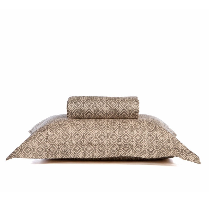 Παπλωματοθήκη Υπέρδιπλη (ΣΕΤ) Βαμβακοσατέν Nef - Nef Cardynal Beige/Grey Παπλωματοθήκη Υπέρδιπλη (ΣΕΤ) Βαμβακοσατέν Nef - Nef Cardynal Beige/Grey