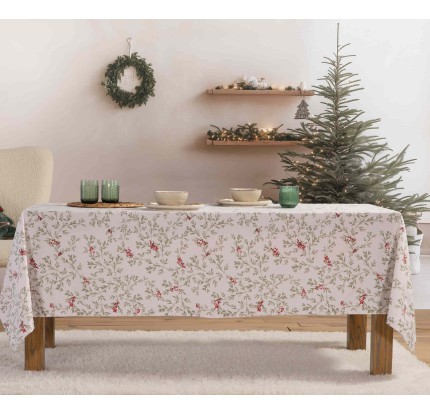 Χριστουγεννιάτικο Τραπεζομάντηλο (140x 140) Nef - Nef Hope Beige