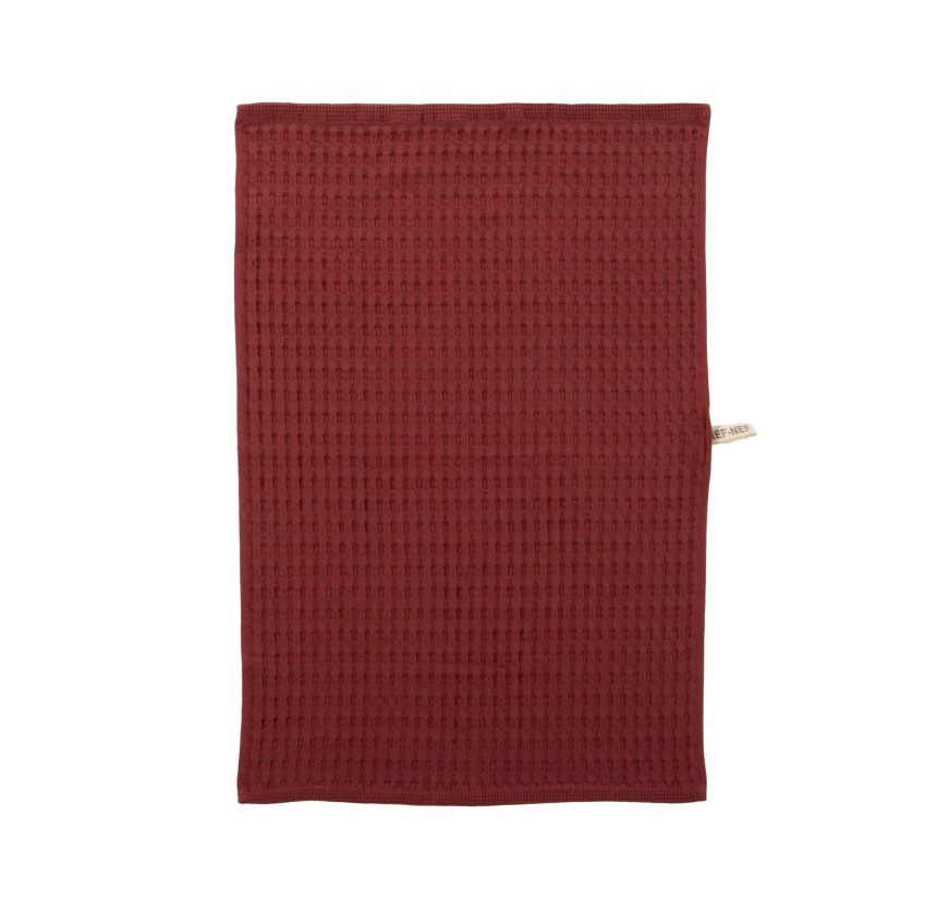 Ποτηρόπανο Πικέ Κουζίνας 45x68 Nef-Nef Wafflow 24 Bordo Ποτηρόπανο Πικέ Κουζίνας 45x68 Nef-Nef Wafflow 24 Bordo