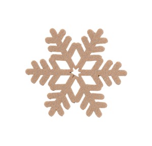 Χριστουγενιάτικο Σουβέρ Σετ 4τμχ Snow Felt Beige