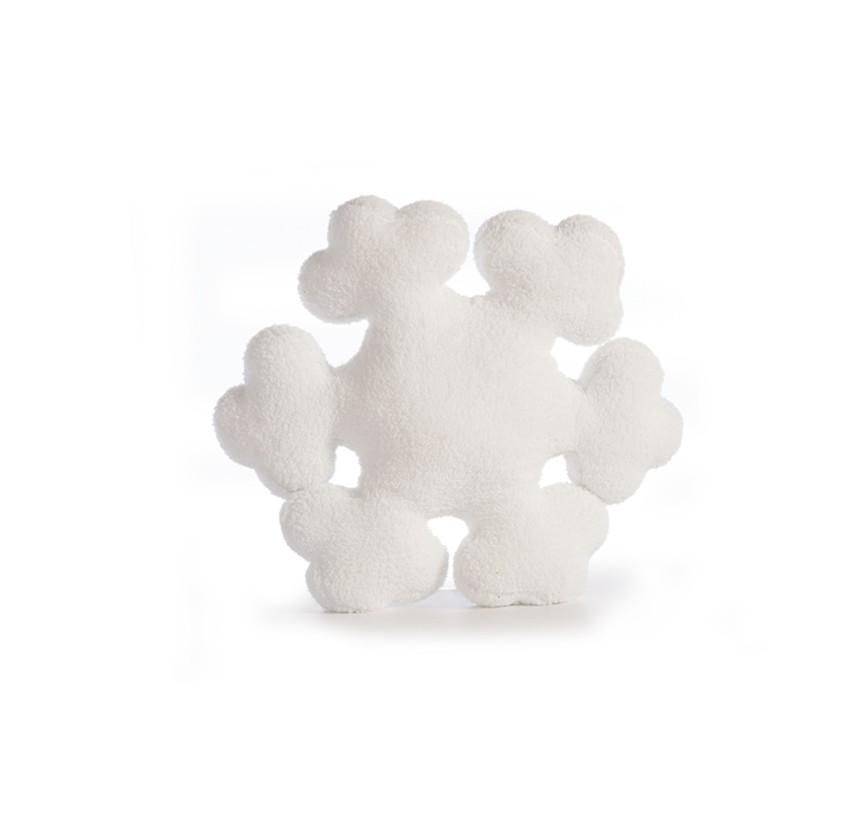 Χριστουγεννιάτικο Διακοσμητικό Μαξιλάρι (45cm) Nef- Nef Snowflake White